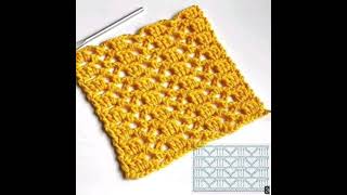 Bellissimo punto all'uncinetto fai da te Beautiful crochet stitch model