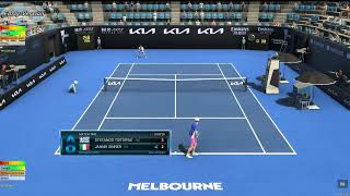 Stefanos Tsitsipas VS Jannik Sinner | Australian Open 2023 | Tennis Elbow 4 | CPU vs CPU Simulation