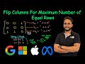 Flip Columns For Maximum Number of Equal Rows | Leetcode 1072