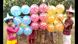outdoor fun with Flower Balloon and learn colours for kids by l kids episode - 9.