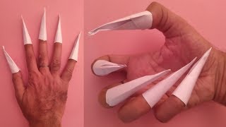 how to make origami claws easy - paper claws easy - easy origami tutorial