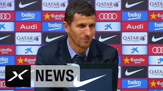 Javi Gracia freut sich diebisch über Coup gegen Barca | FC Barcelona - FC Malaga 0:1