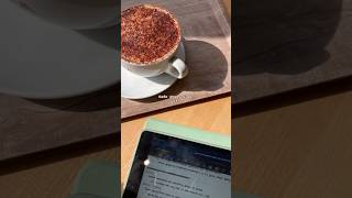 Aesthetic cafe study with me| iPad study vlog| cafe study with me| cappuccino aesthetic| productive