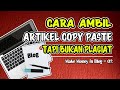 Make Money BLOG - Part 2: How to Download Copy Paste Articles but Not Plagiarism