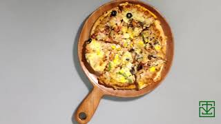 Neem Wood Pizza Plate (10 inch) | The Indus Valley