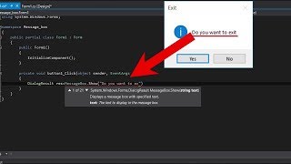 C# Tutorial-Message Box in C#