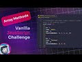 Vanilla JavaScript Challenge (Array Methods)
