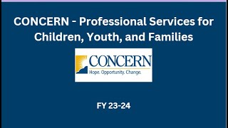 CONCERN's FY 23-24 Annual Report Message from President/CEO, Gordon May