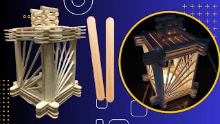 DIY Popsicle Stick Lanterns: Handmade Popsicle Stick Lantern Decor