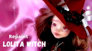 Valentines Collaboration Custom Doll Repaint Lolita Witch