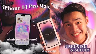 What's On My iPhone 14 Pro Max (Deep Purple) ✨💜 + Camera Test