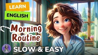 [SLOW] Morning Routine | Improve your English | Listen and speak English Practic