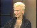 Billy Idol on Letterman, July 24, 1984