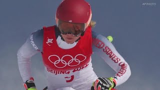 Mikaela Shiffrin crashes out of final Olympic event, leaves Beijing with no individual medal