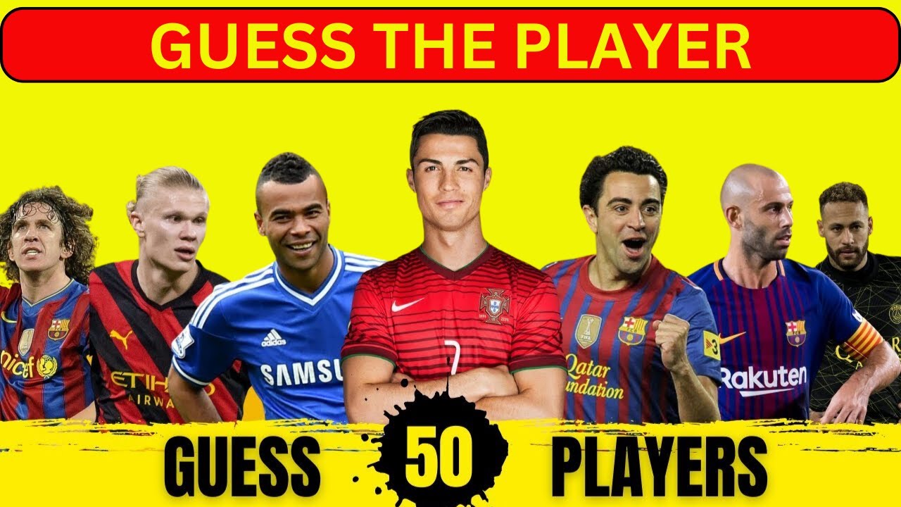 Guess 50 Football Players In 5 Seconds Football Quiz 2023 Youtube