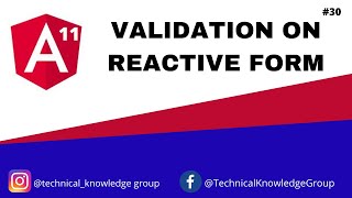 Angular 11 - Validation on Reactive Form in Angular 11 #tutorial 30