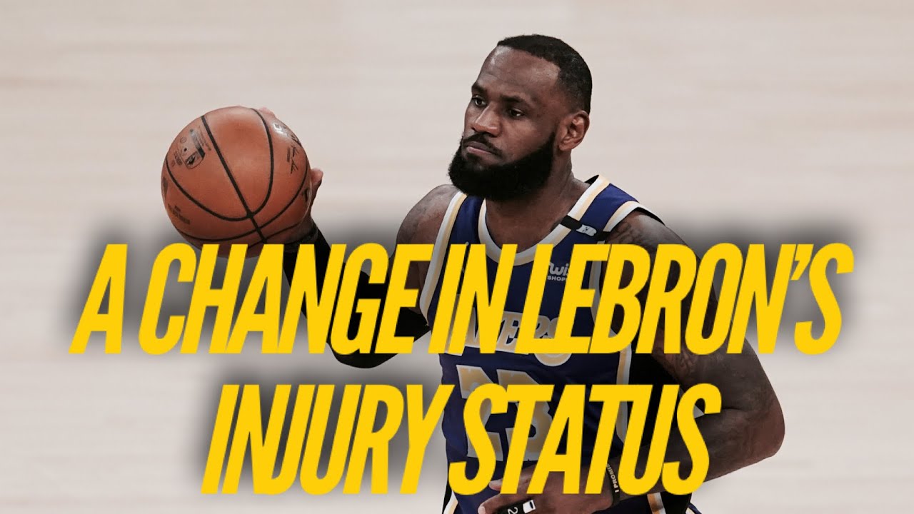 A Change In LeBron James' Injury Status - YouTube