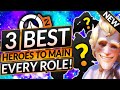 3 BEST HEROES to IMPROVE at Your Role FAST (EVERY ROLE) - Overwatch 2 Tier List Guide