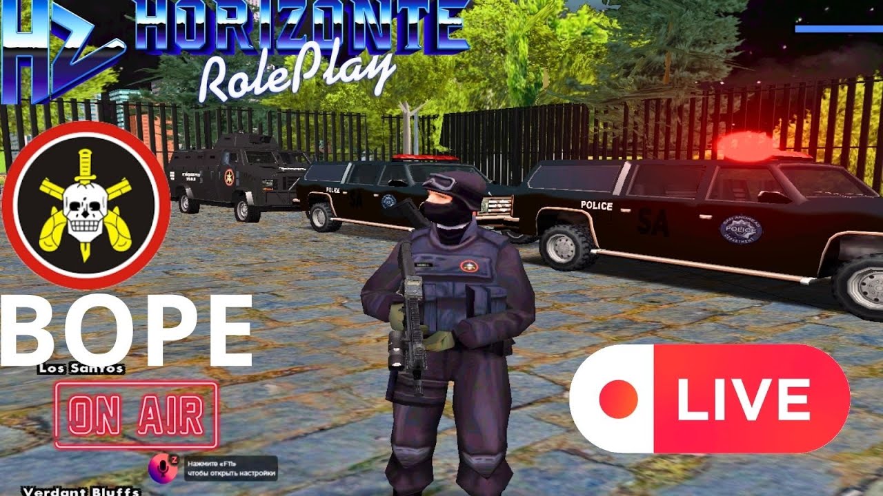 Gta Samp Horizonte Roleplay Policial Do Bope Youtube