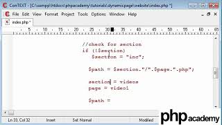 PHP Tutorials Dynamic pages Update