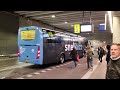 u ov qbuzz lijnbussen en trams op station utrecht centraal