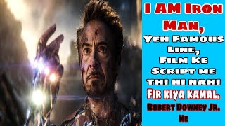 I Am Iron Man, Yeh Line Script Me thi hi Nhi, dekhiye Kya Kamal Kiya Robert Downey Jr. Ne #Shorts