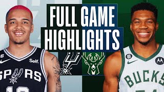 SPURS at BUCKS | FULL GAME HIGHLIGHTS | March 22, 2023