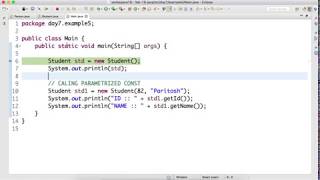 Day-7 Initialize member of child class and parent class using constructor in java