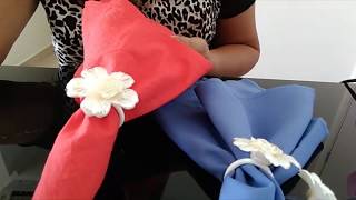 COMO FAZER PORTA-GUARDANAPOS COM FLORES PLÁSTICA | PORTA-GUARDANAPOS DIY | FLORES PLÁSTICA