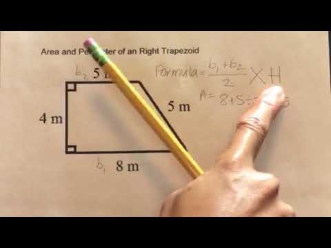 How to find the Area and Perimeter of a Right Trapezoid How to find the Area and Perimeter of a Right Trapezoid