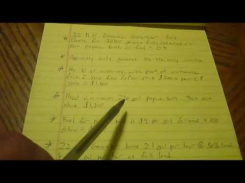 How much does it cost to install a Generac 22kW generator?