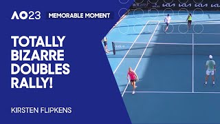 Flipkens Stops Playing Then Wins the Point | Australian Open 2023