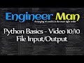 File Input/Output - Python Basics 10/10