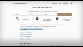 Denver Inmate Search