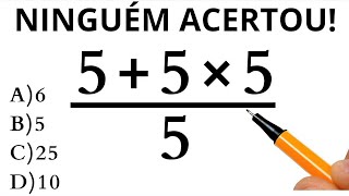 MATEMÁTICA BÁSICA - QUANTO VALE A EXPRESSÃO❓