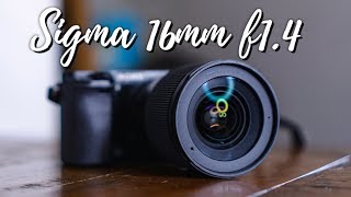 Sigma 16mm f1.4 - Lens Review! (Sony a6000)