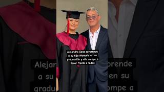 ALEJANDRO SANZ hace LLORAR a su HIJA MANUELA SANZ en su GRADUACIÓN con CONMOVEDORA SORPRESA