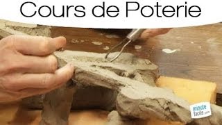 Poterie : méthode pour vider un modelage en terre cuite