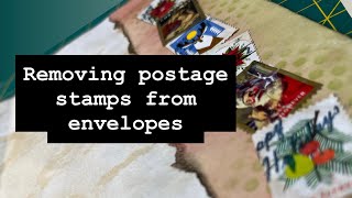 USE THOSE POSTAGE STAMPS with this easy removal method ~ #junkjournalideas