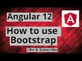 #13 Angular 12 How to use Bootstrap with Angular | How to Add Bootstrap in Angular