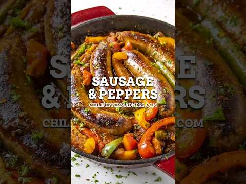 Super easy recipe for sausage and peppers