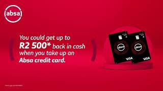 Get up to R2 500* cash with an Absa Premium Card.