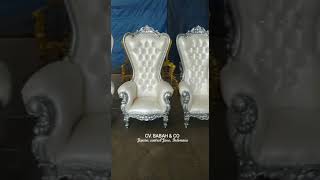 Baroque throne chair frame