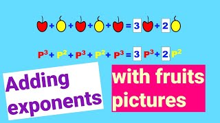 Adding Exponents with Different Bases | Adding Exponents with Different Bases and Same Powers