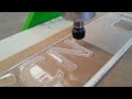 toprak cnc plexi kazıma plexiglass carving.