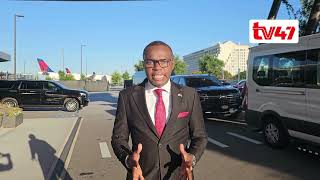 President Ruto arrives: TV47's George Maringa live from Hartsfield-Jackson International Airport