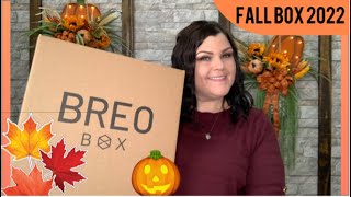 BREO Box // Fall 2022 Seasonal Box Unboxing +Discount Code