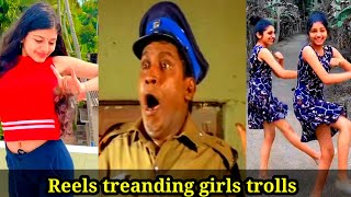 Nividhya  treanding tiktok girl trolls, reels trolls, tamil girl comedy trolls, vadivelu comedy
