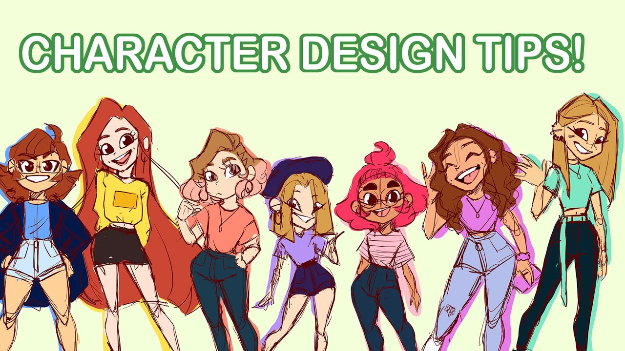 My Tips On Character Design And My Process! ~speedpaint~ - YouTube