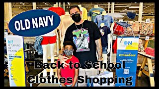 Old Navy Back to School Clothes Shopping for Son // Come along with us!!!
